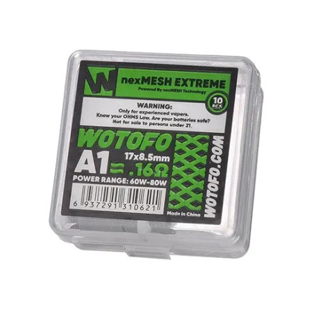 Resistencias NexMesh Extreme A1 0.16Ω (10pcs) Wotofo