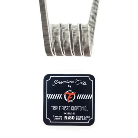 Triple Fused Clapton DL Ni80 0.30Ω (10pcs) Fumytech