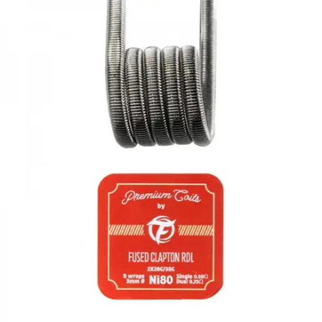 Fused Clapton RDL Ni80 0.50Ω (10pcs) Fumytech