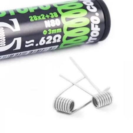 Dual Core Fused Clapton 0.62Ω Coils (10pcs) Wotofo
