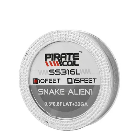 Bobina Snake Alien 1 SS316L 0.3*0.8flat+32G Pirate Coil