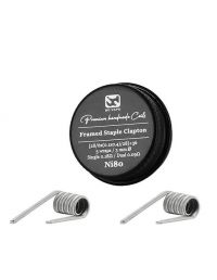 Framed Staple Clapton Ni80 0.18Ω BD Vape – Coils artesanales para DL