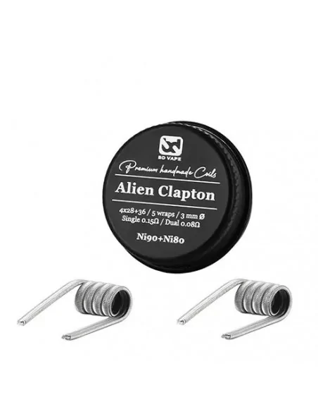 Alien Clapton Ni80 0.3Ω BD Vape – Coils artesanales para DL