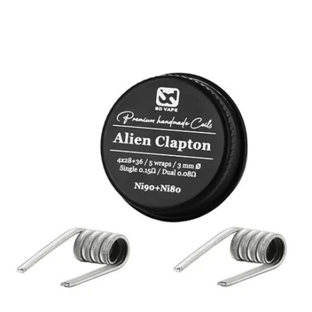Alien Clapton Ni80 0.3Ω BD Vape – Coils artesanales para DL