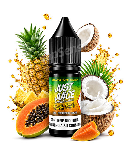 Papaya Pineapple Coconut 10ml Just Juice Salts Exotic Fruits