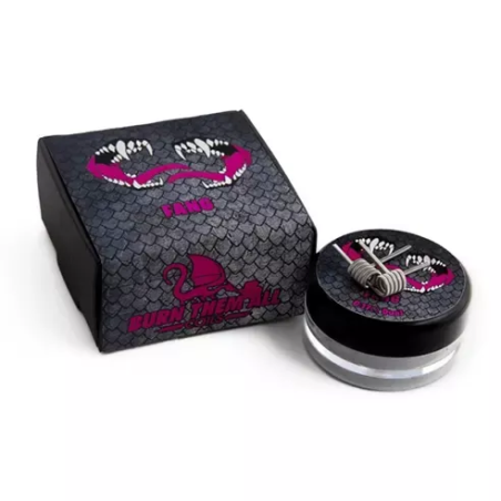 Burn Them All Coils Fang 0.17Ω Dual Resistencias Artesanales Vapeo