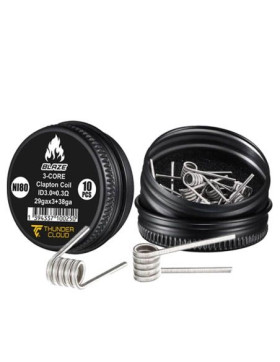 Fused Clapton Coils Ni80 (10pcs) - Thunder Cloud x Mike Vapes