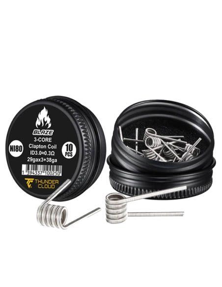 Fused Clapton Coils Ni80 (10pcs) - Thunder Cloud x Mike Vapes