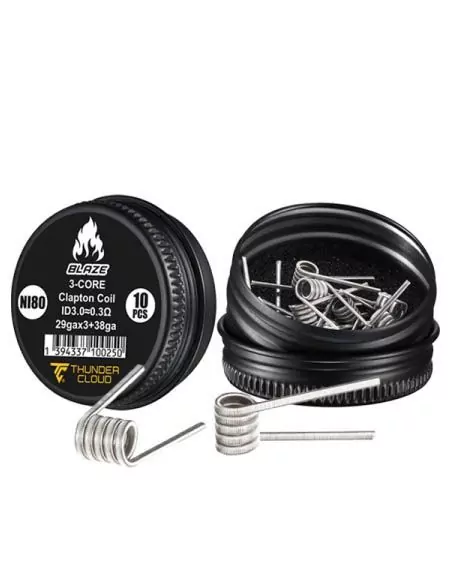 Fused Clapton Coils Ni80 (10pcs) - Thunder Cloud x Mike Vapes