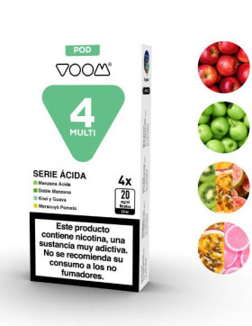 Pack Repuesto Sour Serie para Voom Multi Pod 4 en 1 2400 Caladas