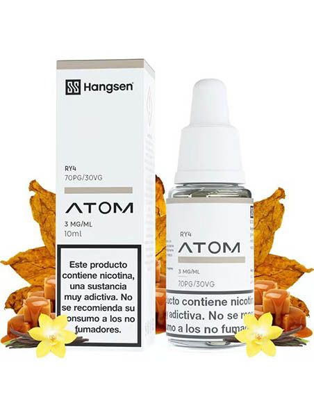 Hangsen Atom RY4 10ml – E-líquido Tabaco Vainilla Caramelo
