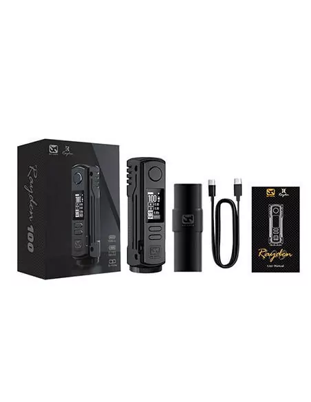 Mod Rayden 100 V2 contenido caja - BD Vape
