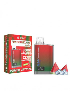 Vaper Desechable Sandía sin nicotina - BalMY Power Crystal 8000