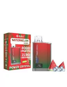 Vaper Desechable Sandía sin nicotina - BalMY Power Crystal 8000