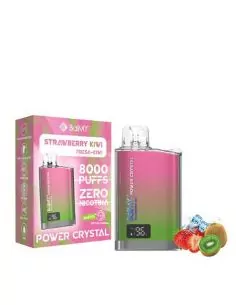 Vaper Desechable Fresa y Kiwi sin nicotina - BalMY Power Crystal 8000