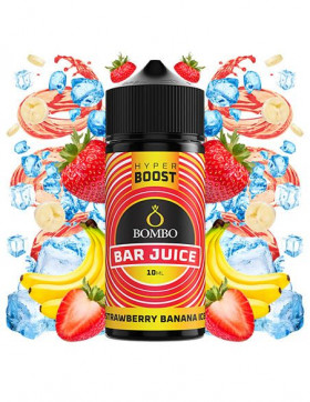 Aroma Longfill 120ml Strawberry Banana Ice - Bombo Bar Juice Hyper Boost