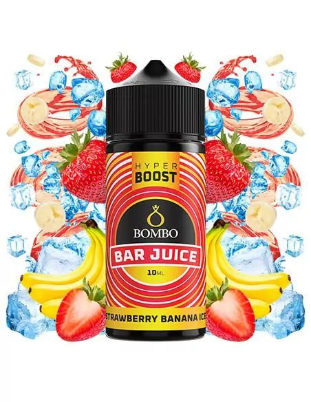 Aroma Longfill 120ml Strawberry Banana Ice - Bombo Bar Juice Hyper Boost