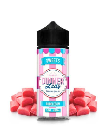 Aroma Longfill Bubblegum 120ml - Dinner Lady
