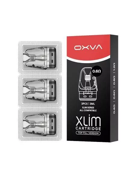 Cartucho Pod Xlim Top Fill V3 (3pcs) 0.6 ohm - Oxva