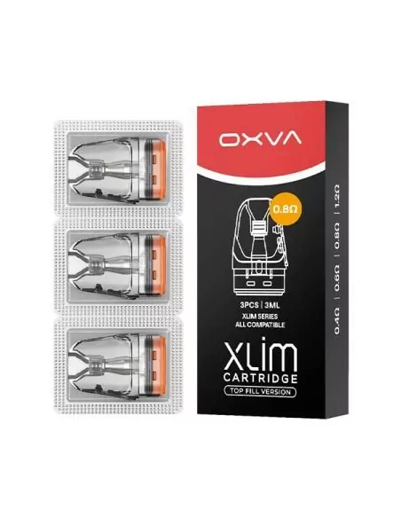 Cartucho Pod Xlim Top Fill V3 (3pcs) 0.8 ohm - Oxva