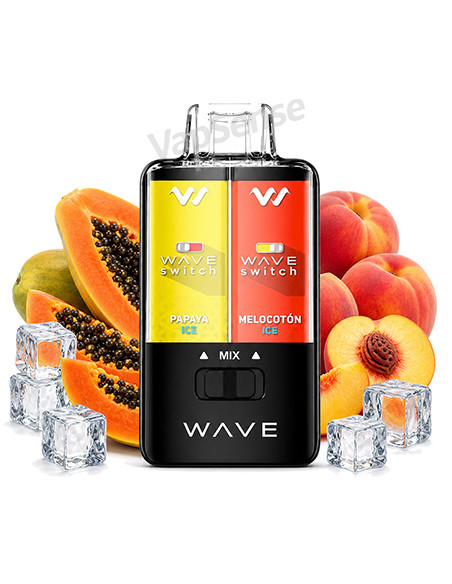Bud Vape Wave Switch Melocotón Ice Papaya Ice 40000 Puffs