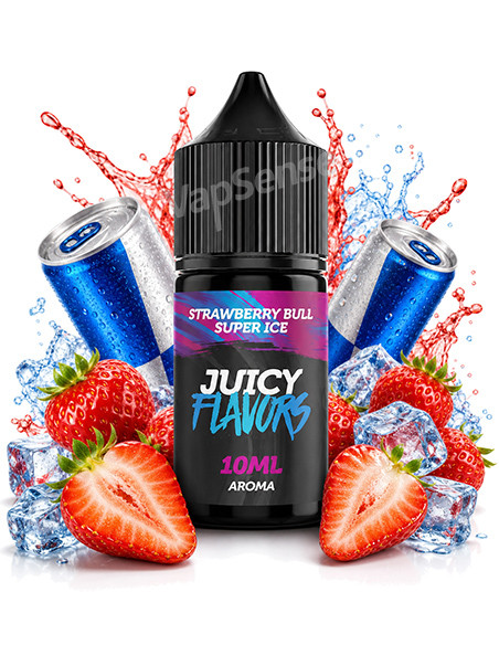 Strawberry Bull Super Ice Longfill Juicy Flavors botella de 30ml