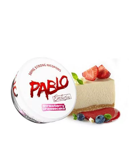 Bolsas de Nicotina Fresa y Tarta de Queso 50mg - Pablo Exclusive