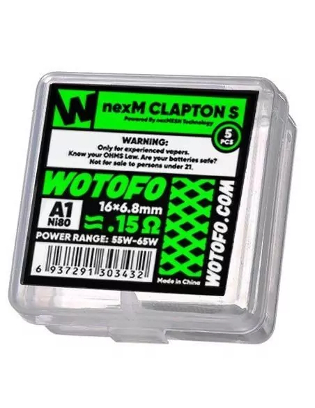 Resistencias de Malla NexMesh Clapton S (5pcs) - Wotofo