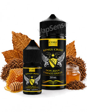 Don Juan Tabaco Dulce Longfill Kings Crest Core Edition botellas de 30ml y 120ml