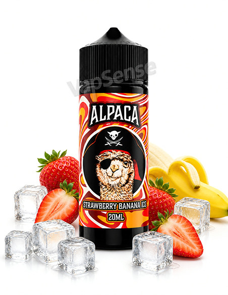 Strawberry Banana Ice Longfill 120ml Alpaca