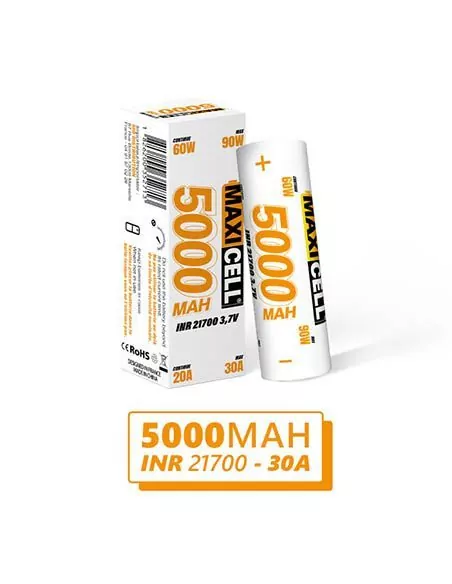 Batería 21700 IMR 5000mAh 30A - Maxicell