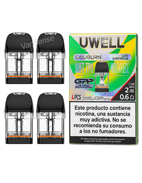 Pods Uwell Caliburn GPP 0.6Ω Pack 4