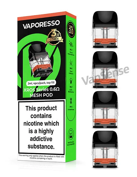 Pods Vaporesso XROS Corex 3.0 Mesh 2ml Pack 4 0.6 ohm