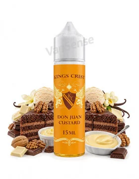 Don Juan Custard Longfill Kings Crest botella de 60ml