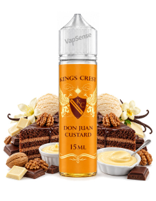 Don Juan Custard Longfill Kings Crest botella de 60ml
