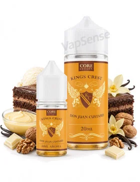 Don Juan Custard Longfill Kings Crest Core Edition botellas de 30ml y 120ml