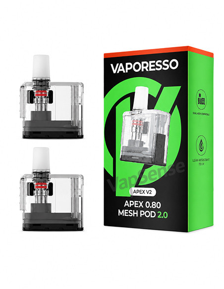Pods Vaporesso APEX 2.0 Mesh 0.8Ω Pack de 2