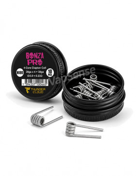 Resistencias Bonza Pro 4-Core Fused Clapton Ni80 0.23Ω Pack de 10