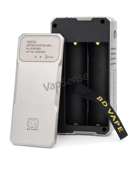 BD Vape Rayden 220 Mod Edición Limitada Orgrim compartimento de batería