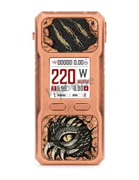 BD Vape Rayden 220 Mod Edición Limitada T-Rex vista frontal