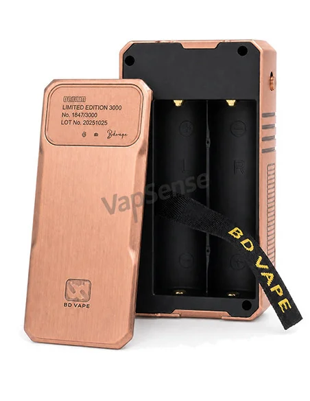 BD Vape Rayden 220 Mod Edición Limitada T-Rex compartimento de batería