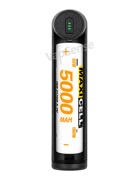 Cargador Maxicell MX1 con batería instalada