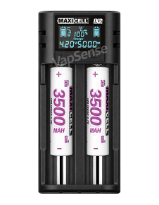 Cargador Maxicell IX2 con baterías instaladas