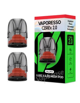 Pods Vaporesso Luxe X 2ml 0.3Ω COREX 2.0 Pack de 2