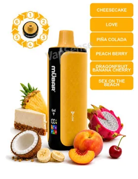 Mübar 6en1 Sweet & Creamy 240000 Puffs
