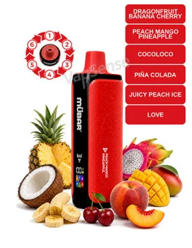 Mübar 6en1 Tropical Vibes 240000 Puffs