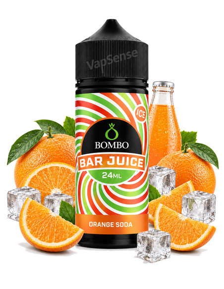Orange Soda Longfill Bombo Bar Juice 120ml con 24ml de aroma