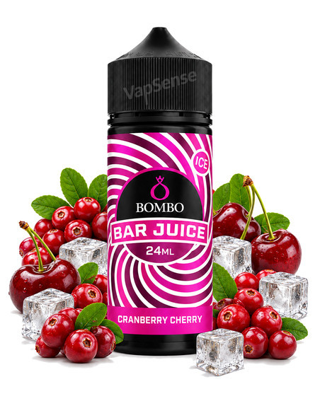Cranberry Cherry Longfill Bombo Bar Juice 120ml con 20ml de aroma