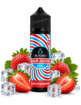 Super Strawberry Ice Longfill Bombo Bar Juice 60ml con 12ml de aroma