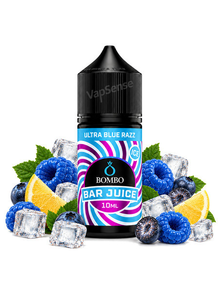 Ultra Blue Razz Ice Longfill Bombo Bar Juice 30ml con 10ml de aroma
